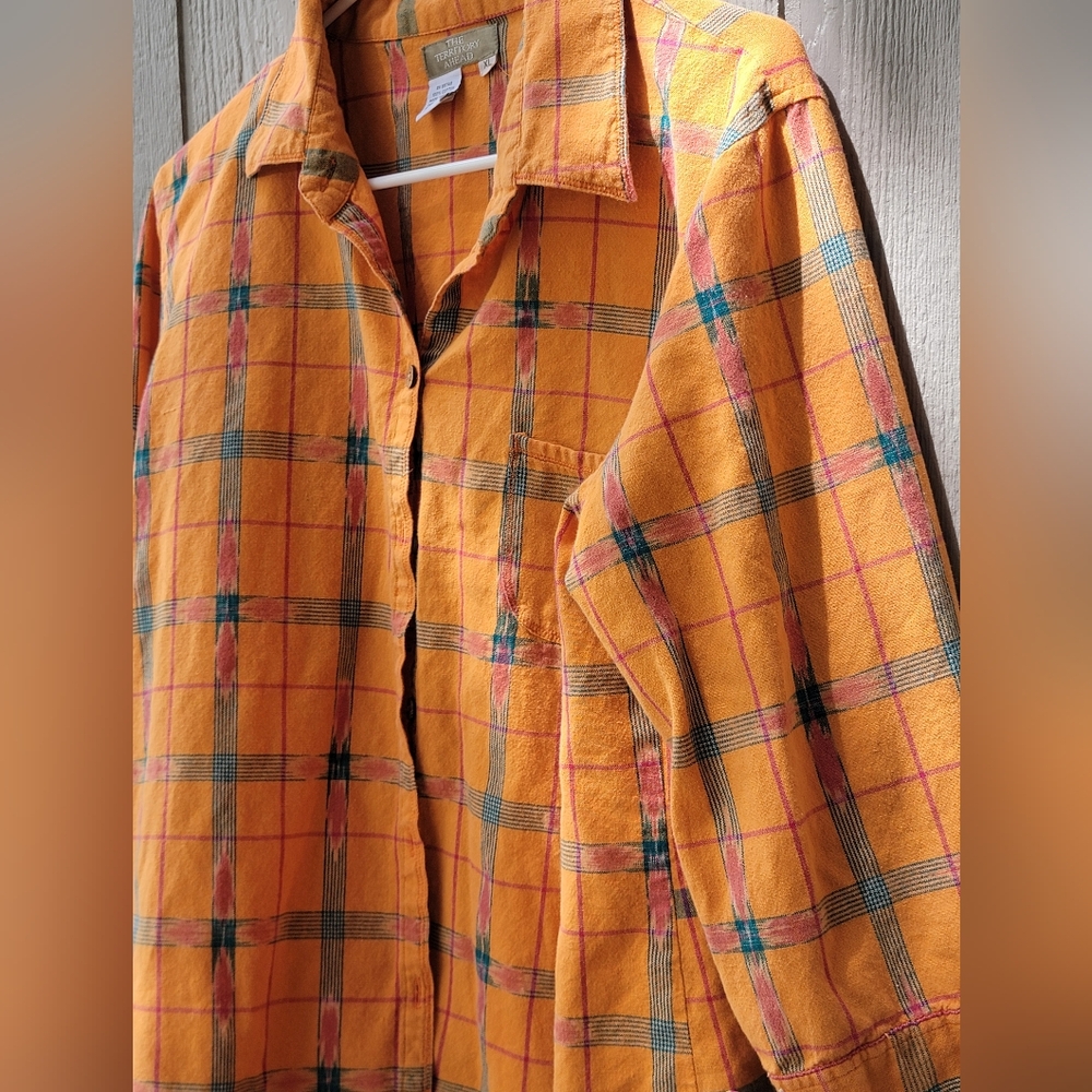 VINTAGE The Territory Ahead Southwest Button Shirt Size XL